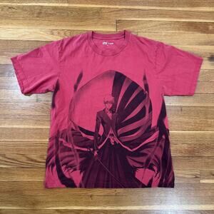 Uniqlo Bleach Graphic T-Shirt Ichigo Kurosaki Millennium Blood War Red Mens L